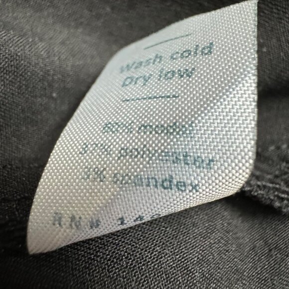 Marine Layer Allison Black Cropped Pants Small elastic waist light weight New - Picture 9 of 14